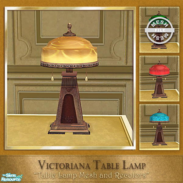 Victoriana Table Lamp Bronze &amp; Amber.jpg